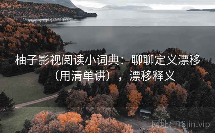 柚子影视阅读小词典：聊聊定义漂移（用清单讲），漂移释义