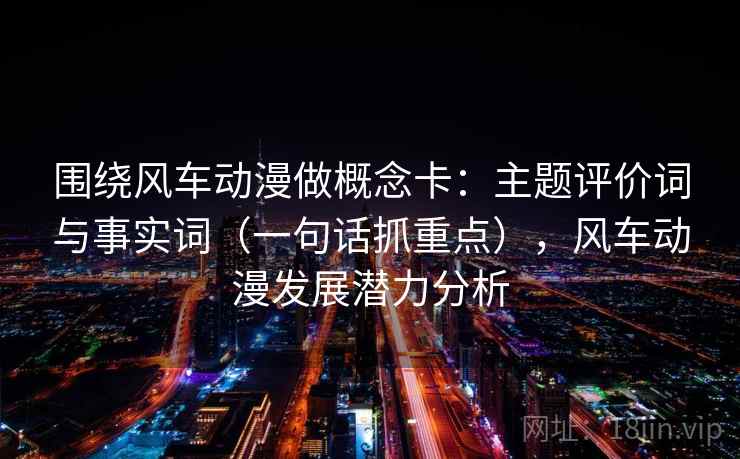 围绕风车动漫做概念卡：主题评价词与事实词（一句话抓重点），风车动漫发展潜力分析